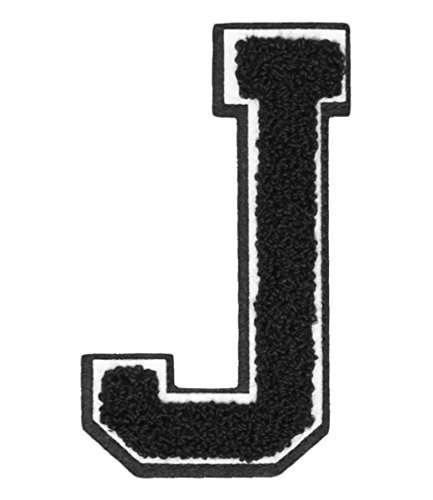 Urban Classics Aufnähbuchstaben UC Letter J, Schwarz, One Size von Urban Classics