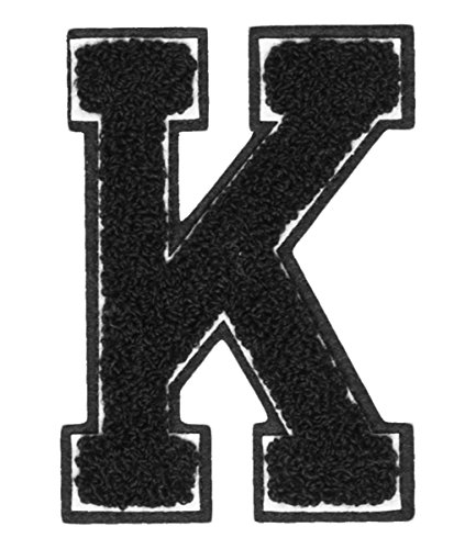 Urban Classics Aufnähbuchstaben UC Letter K, Schwarz, One Size von Urban Classics