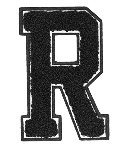 Urban Classics Aufnähbuchstaben UC Letter R, Schwarz, One Size von Urban Classics