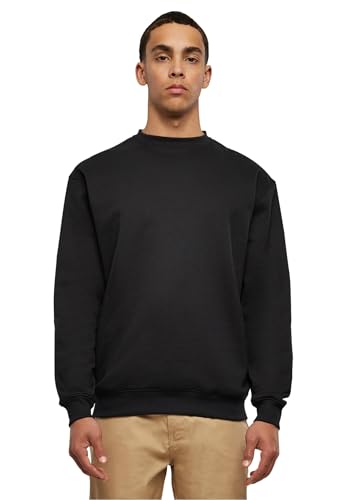 Urban Classics Herren Sweatshirt Crewneck Fleece-Sweatshirt, lässiges Sweatshirt für Männer, Loose Fit, , black, XL Urban Classics Herren Sweatshirt Crewneck Fleece-Sweatshirt, lässiges Sweatshirt für Männer, Loose Fit, , black, XL von Urban Classics