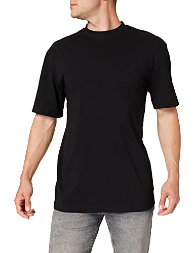 Urban Classics Herren T-Shirt Tall Tee, Oversized T-Shirt für Männer, Baumwolle, gerippter Rundhals, black, 4XL von Urban Classics