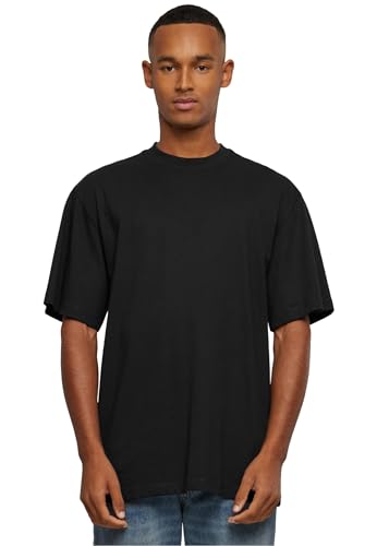 Urban Classics Herren T-Shirt Tall Tee, Oversized T-Shirt für Männer, Baumwolle, gerippter Rundhals, black, 6XL von Urban Classics