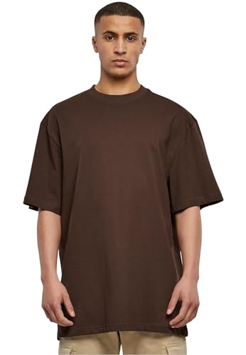 Urban Classics Herren T-Shirt Tall Tee, Oversized T-Shirt für Männer, Baumwolle, gerippter Rundhals, brown, 3XL von Urban Classics