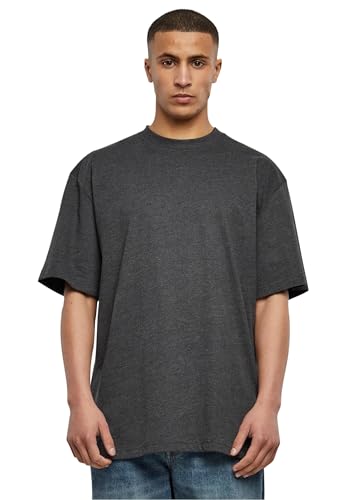 Urban Classics Herren T-Shirt Tall Tee, Oversized T-Shirt für Männer, Baumwolle, gerippter Rundhals, charcoal, 5XL von Urban Classics