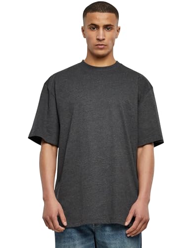 Urban Classics Herren T-Shirt Tall Tee, Oversized T-Shirt für Männer, Baumwolle, gerippter Rundhals, charcoal, 6XL von Urban Classics