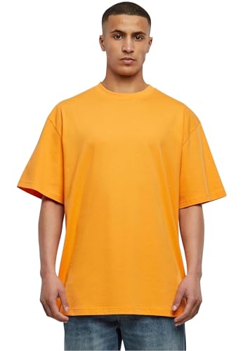 Urban Classics Herren T-Shirt Tall Tee, Oversized T-Shirt für Männer, Baumwolle, gerippter Rundhals, orange, XXL von Urban Classics