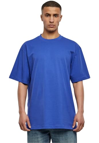 Urban Classics Herren T-Shirt Tall Tee, Oversized T-Shirt für Männer, Baumwolle, gerippter Rundhals, royal, 5XL von Urban Classics