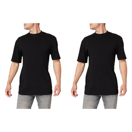 Urban Classics Herren Tall te T Shirt, Schwarz, 4XL EU (Packung mit 2) von Urban Classics