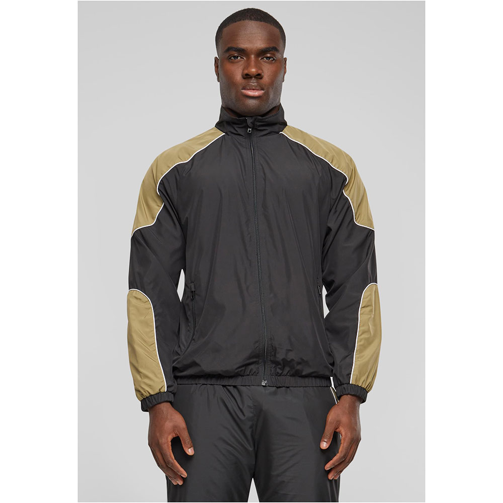 Urban Classics Piped Tracksuit Jacket Schwarz 3XL Mann von Urban Classics