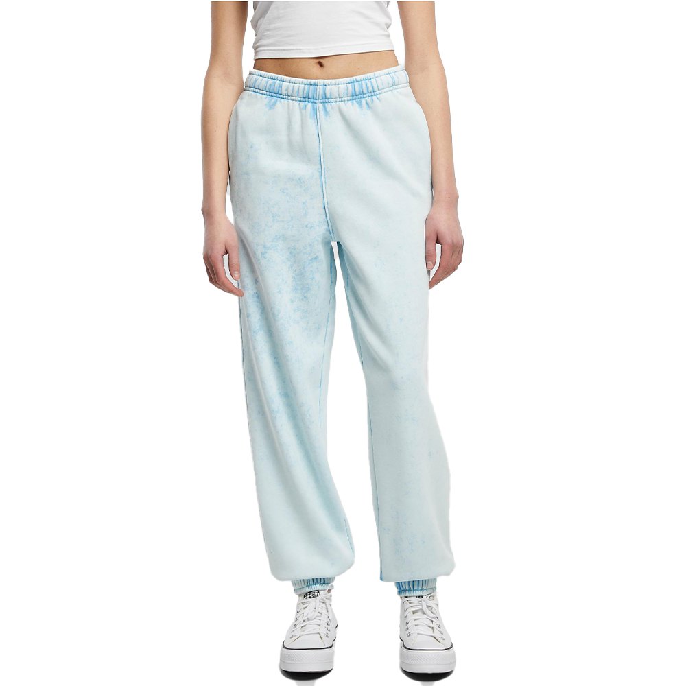 Urban Classics Towel Washed Tracksuit Pants Blau L Frau von Urban Classics