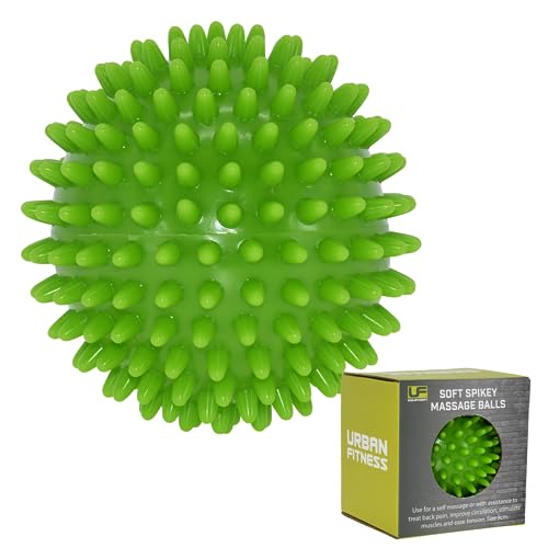 Urban Fitness Ufa2759 Soft Spikey Massagebälle, grün, 9 cm von Urban Fitness