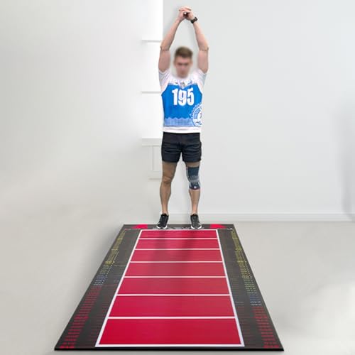 Weitsprung Matte Weiches Gummi -Physikaltraining, Board, Stoßdämpfer Jump Seilmatte, Kinder/Erwachsene, die Weitsprung -Übungskissen für Stretching -Übungen Stehen(Color:Kids (250 x 80 cm)) von UrbanUp