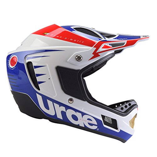 Urge Helm Down-o-Matic MTB Helm Unisex S Weiß/Rot/Blau von Urge