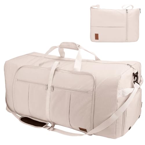 Urtala Faltbare Reisetasche für Herren & Damen, 100L Groß Weekender Übernachtungstasche mit Schuhfach, wasserdichte Handgepäck Tasche/Sporttasche Urtala Faltbare Reisetasche für Herren & Damen, 100L Groß Weekender Übernachtungstasche mit Schuhfach, wasserdichte Handgepäck Tasche/Sporttasche von Urtala
