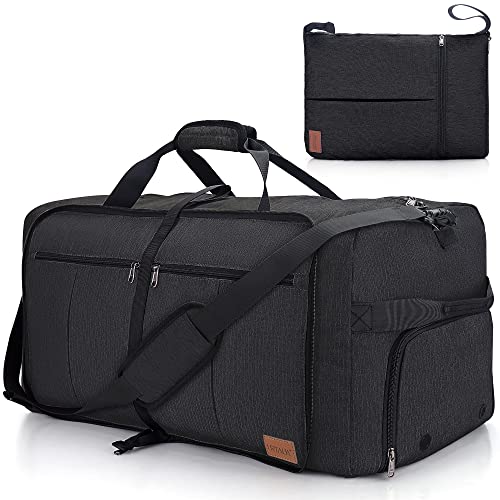 Urtala Faltbare Reisetasche für Herren & Damen, 120L Groß Weekender Übernachtungstasche mit Schuhfach, wasserdichte Handgepäck Tasche/Sporttasche Urtala Faltbare Reisetasche für Herren & Damen, 120L Groß Weekender Übernachtungstasche mit Schuhfach, wasserdichte Handgepäck Tasche/Sporttasche von Urtala