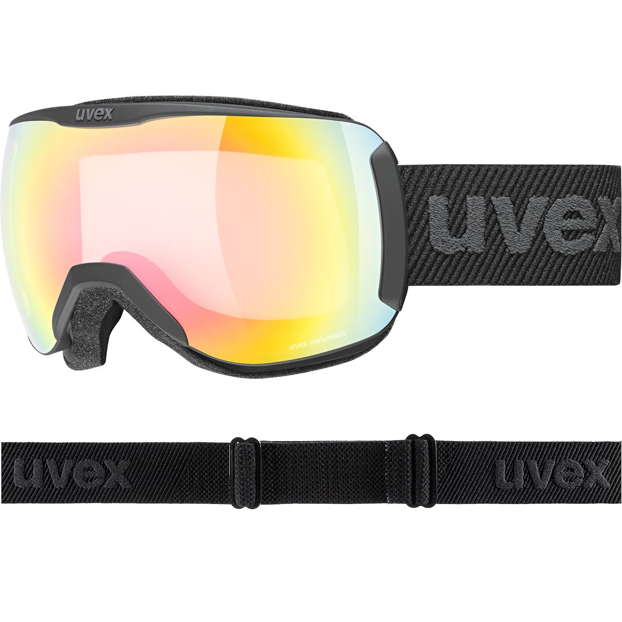 Uvex Downhill 2100 V black matt / mirror rainbown von Uvex