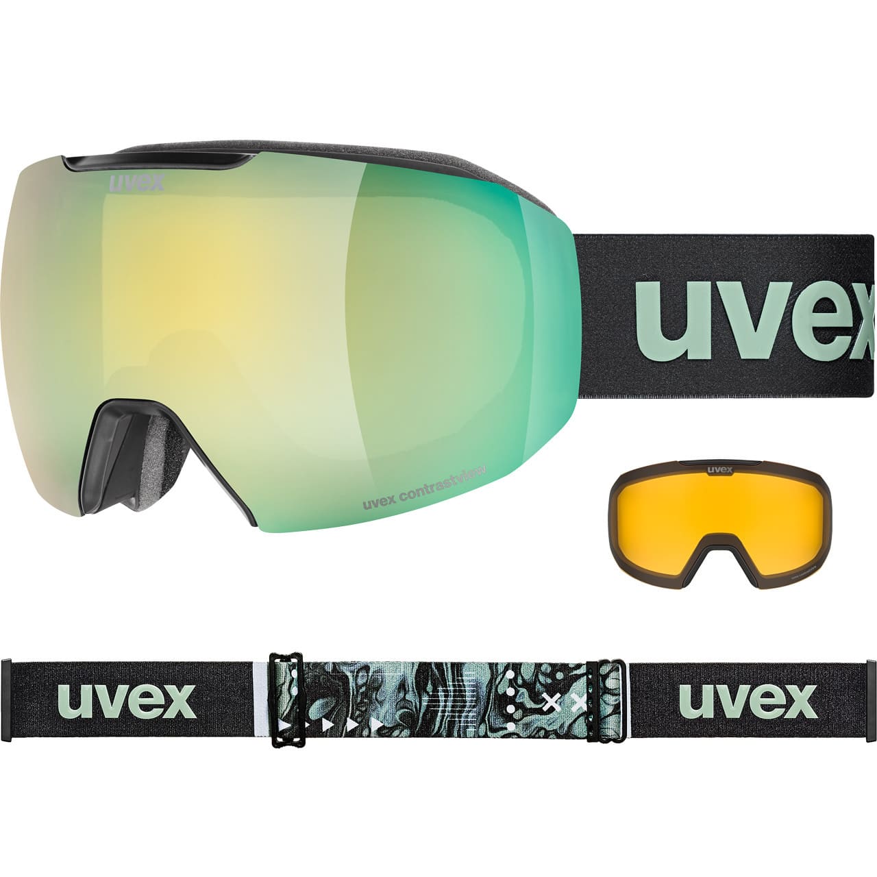Uvex Epic ATTRACT S black matt / mirror opal + Ersatzscheibe Uvex Epic ATTRACT S black matt / mirror opal + Ersatzscheibe von Uvex