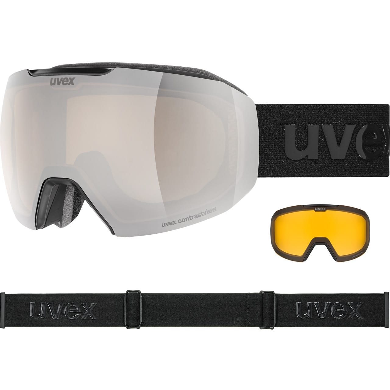 Uvex Epic ATTRACT S black matt / mirror silver + Ersatzscheibe Uvex Epic ATTRACT S black matt / mirror silver + Ersatzscheibe von Uvex