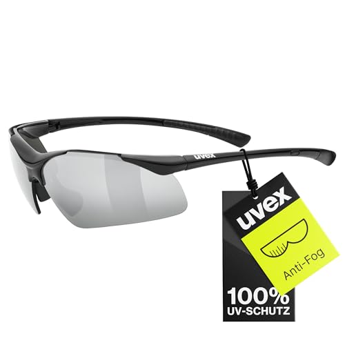 uvex sportstyle 223 - Sportbrille für Damen und Herren - starker Schutz vor Sonnenstrahlung - druckfreier Sitz & perfekter Halt - black/silver - one size uvex sportstyle 223 - Sportbrille für Damen und Herren - starker Schutz vor Sonnenstrahlung - druckfreier Sitz & perfekter Halt - black/silver - one size von Uvex