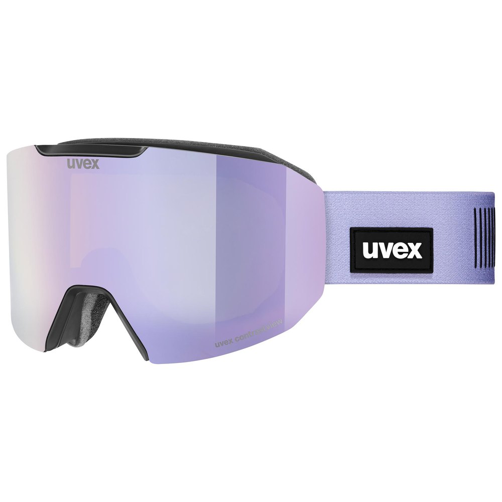 Uvex Evidnt Attract S Ski Goggles  Mirror Lavender Contrastview Green Clear/CAT3+Yellow Clear/CAT1 von Uvex