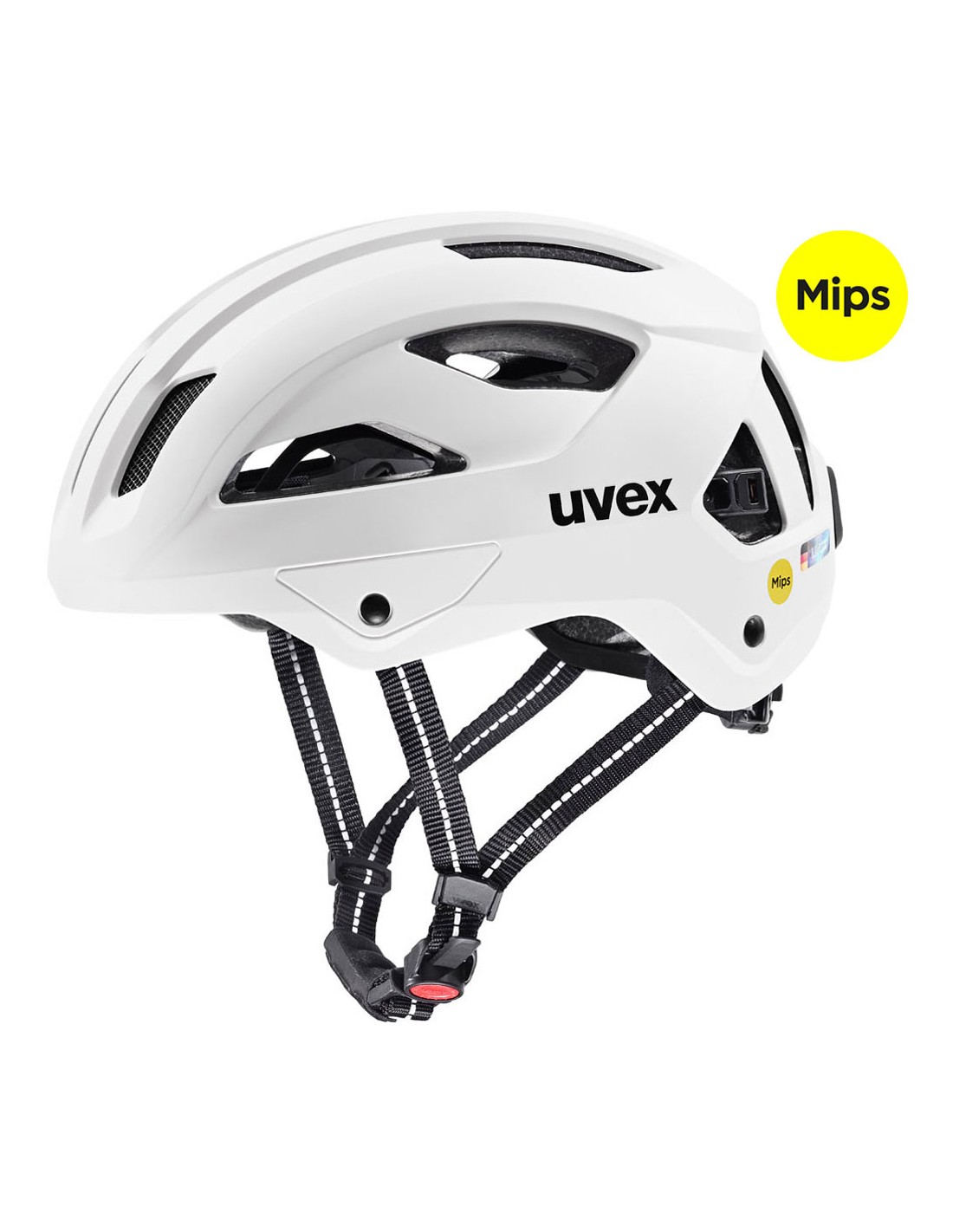Uvex Fahrradhelm City Stride MIPS Hiplok, white matt Fahrradhelmgröße - S, von Uvex