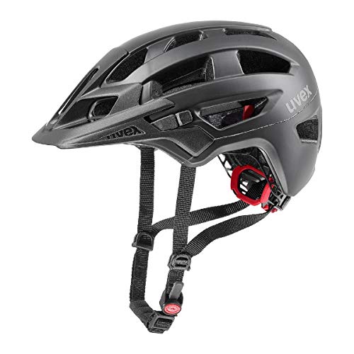 uvex finale 2.0 - sicherer MTB-Helm für Damen und Herren - individuelle Größenanpassung - erweiterbar mit LED-Licht - black matt - 52-57 cm von Uvex