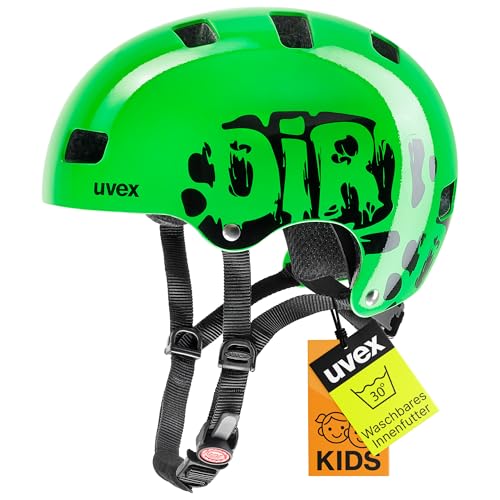 Uvex Kinder Fahrradhelm Kid 3, Grün (Dirtbike Green), 55-58 cm von Uvex