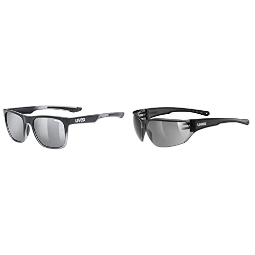 Uvex LGL 42 - Sonnenbrille für Damen und Herren - verspiegelt - Filterkategorie 3 - black transparent/silver - one size & Unisex – Erwachsene, sportstyle 204 Sportbrille Uvex LGL 42 - Sonnenbrille für Damen und Herren - verspiegelt - Filterkategorie 3 - black transparent/silver - one size & Unisex – Erwachsene, sportstyle 204 Sportbrille von Uvex