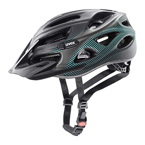 uvex onyx cc - leichter Allround-Helm für Damen und Herren - individuelle Größenanpassung - optimierte Belüftung - black teal matt - 52-57 cm von Uvex