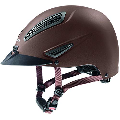 uvex perfexxion II - robuster Reithelm für Damen und Herren - individuelle Größenanpassung - optimale Belüftung - brown matt - 57-59 cm von Uvex