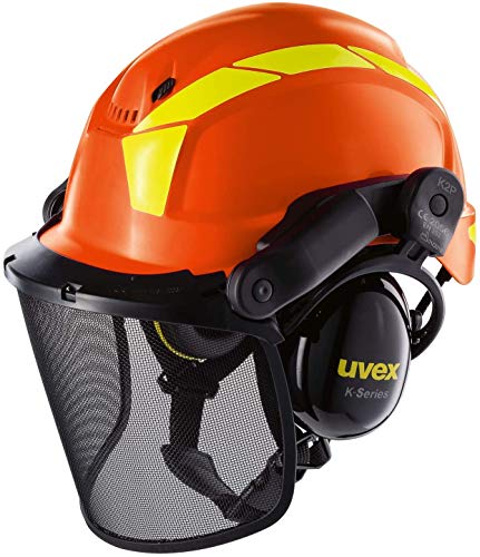 Uvex Pheos Forestry - Forsthelm mit Gehör- und Gesichtsschutz - SNR: 30dB - Farbe: Orange Uvex Pheos Forestry - Forsthelm mit Gehör- und Gesichtsschutz - SNR: 30dB - Farbe: Orange von Uvex