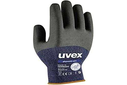 Uvex Phynomic Pro Arbeitshandschuhe - 1 Paar Profi-Schutzhandschuhe - 12/3XL 12/3XL, Anthrazit-blau von Uvex