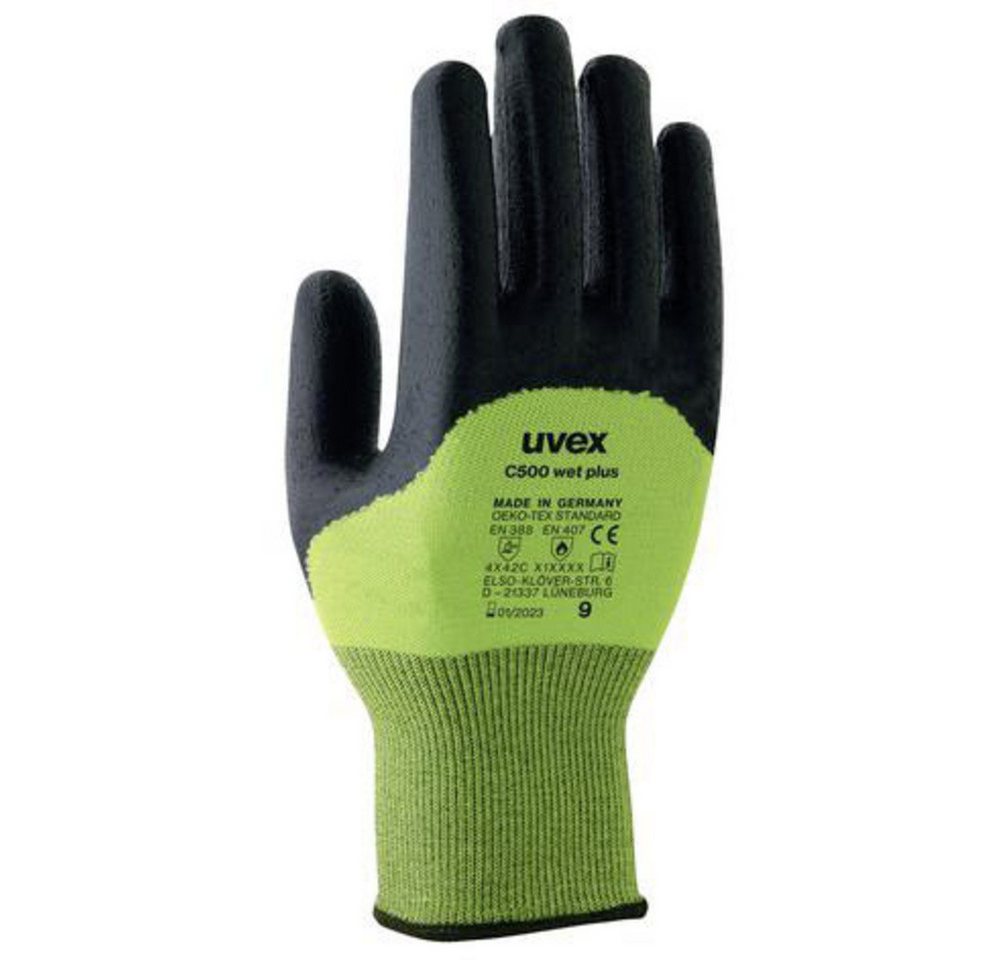 Uvex Schnittschutzhandschuhe uvex C500 wet plus 6049607 Schnittschutzhandschuh Größe (Handschuhe): von Uvex