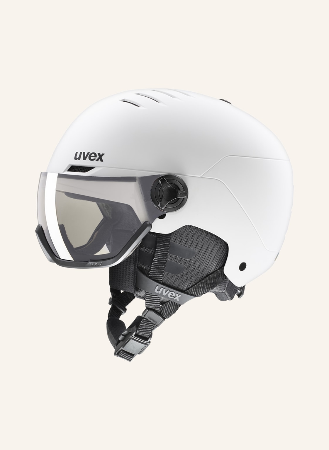 Uvex Skihelm Wanted Visor V weiss von Uvex