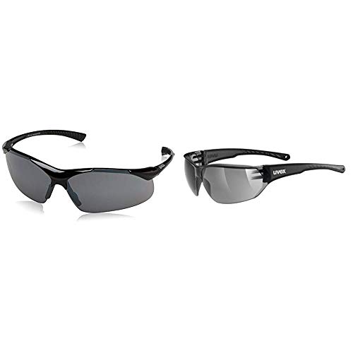 Uvex Sportbrille Sportstyle 223 & Erwachsene Sportstyle 204 Sportsonnenbrille, Smoke, One Size von Uvex