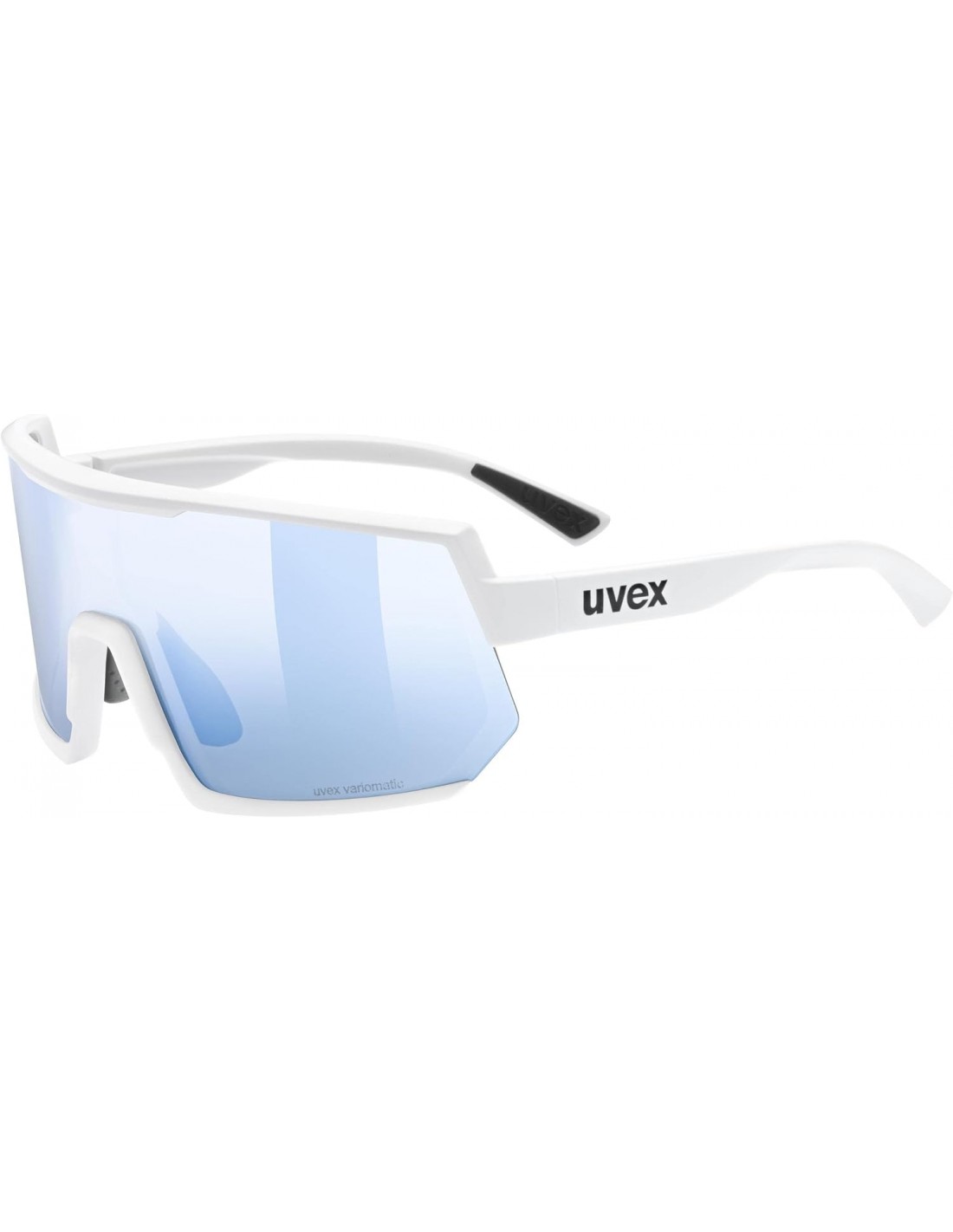 Uvex Sportbrille Sportstyle 235 V, white matt, uvex variomatic ltm. blue Cat. 1-3 von Uvex