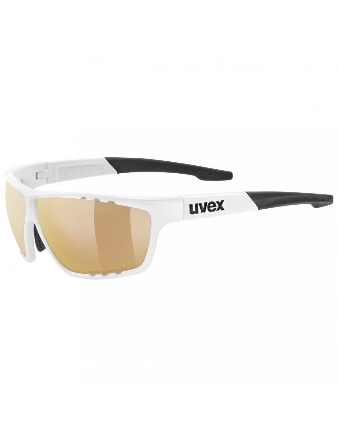 Uvex Sportbrille Sportstyle 706 CV V, white matt, uvex colorvision ltm. red Cat. 1-3 von Uvex