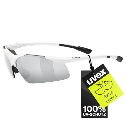 Uvex sportstyle 223 - Sportbrille für Damen und Herren - starker Schutz vor Sonnenstrahlung - druckfreier Sitz & perfekter Halt - white/silver - one size Uvex sportstyle 223 - Sportbrille für Damen und Herren - starker Schutz vor Sonnenstrahlung - druckfreier Sitz & perfekter Halt - white/silver - one size von Uvex