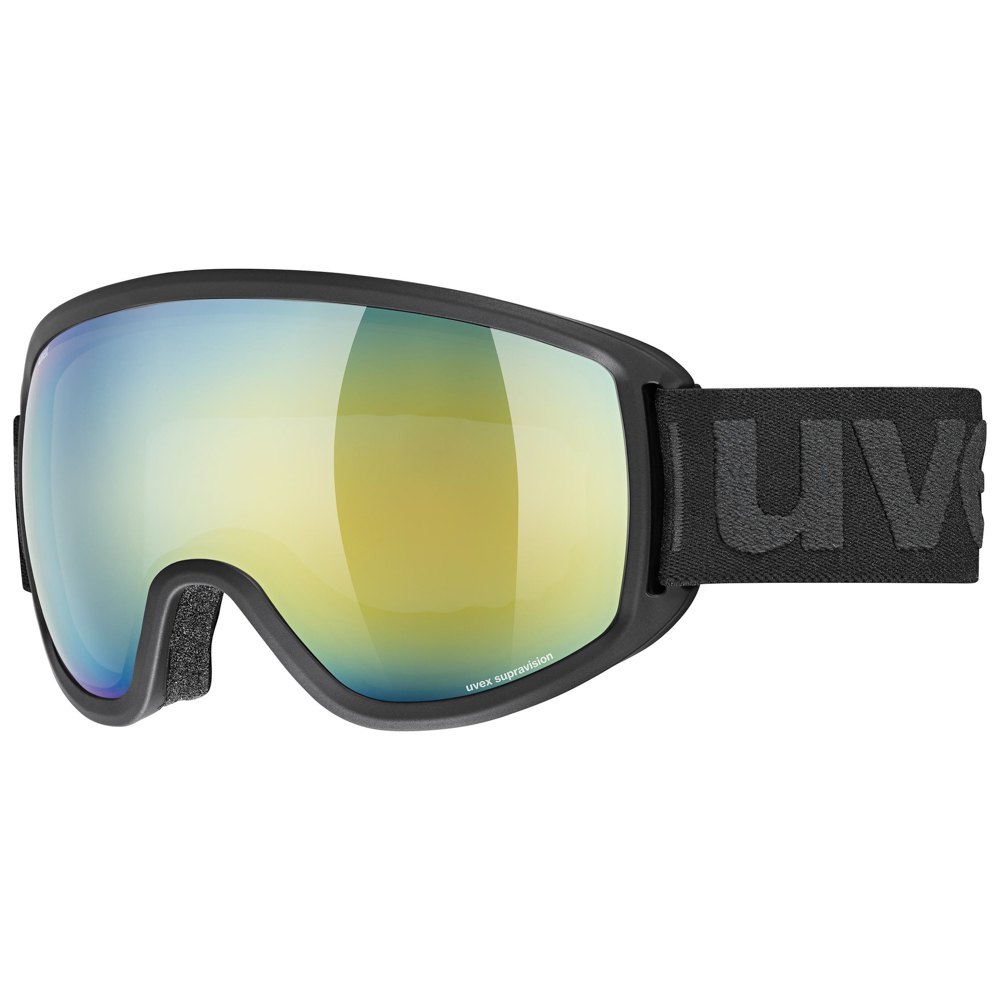 Uvex Topic Fm Sph Ski Goggles Schwarz,Durchsichtig Mirror Orange Blue/CAT2 von Uvex