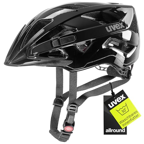 uvex active - sicherer Allround-Helm für Damen und Herren - individuelle Größenanpassung - erweiterbar mit LED-Licht - black shiny - 52-57 cm uvex active - sicherer Allround-Helm für Damen und Herren - individuelle Größenanpassung - erweiterbar mit LED-Licht - black shiny - 52-57 cm von Uvex