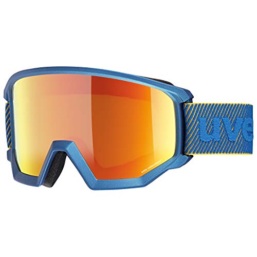 uvex athletic CV - Skibrille für Damen und Herren - Filterkategorie 2 - beschlagfrei - underwater matt/orange-green - one size von Uvex