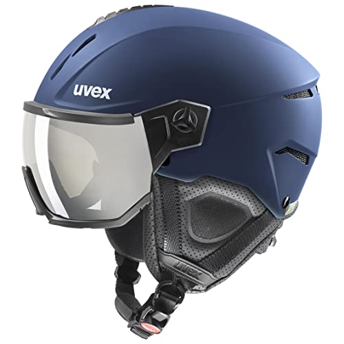 uvex Instinct Visor - robuster Skihelm für Damen und Herren - mit Visier - optimierte Belüftung - Navy matt - 56-58 cm uvex Instinct Visor - robuster Skihelm für Damen und Herren - mit Visier - optimierte Belüftung - Navy matt - 56-58 cm von Uvex