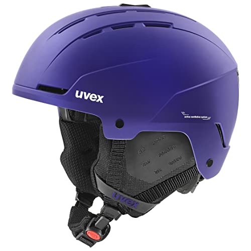 uvex Stance - robuster Skihelm für Damen und Herren - individuelle Größenanpassung - optimierte Belüftung - Purple bash matt - 51-55 cm von Uvex