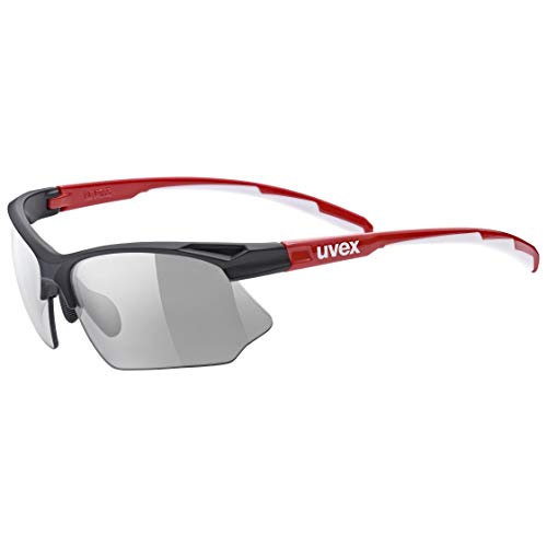 uvex Unisex – Erwachsene, sportstyle 802 V Sportbrille, selbsttönend, black red/smoke, one size uvex Unisex – Erwachsene, sportstyle 802 V Sportbrille, selbsttönend, black red/smoke, one size von Uvex