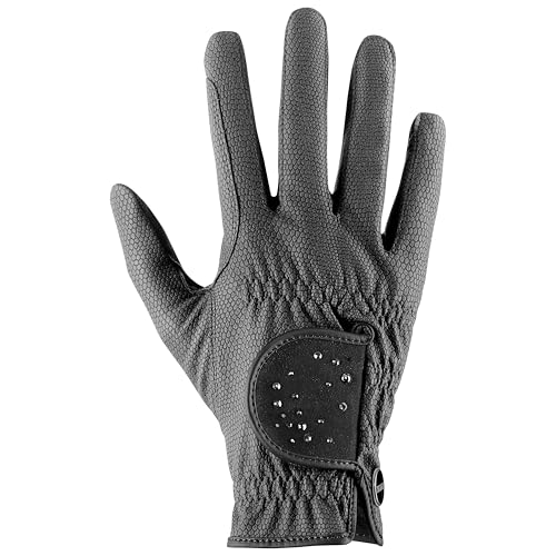 Uvex Sportstyle Diamond - dehnbarer Reithandschuh für Damen und Herren - strapazierfähig - veredelt mit Swarovski® Kristallen - Black - 8.5 Uvex Sportstyle Diamond - dehnbarer Reithandschuh für Damen und Herren - strapazierfähig - veredelt mit Swarovski® Kristallen - Black - 8.5 von Uvex