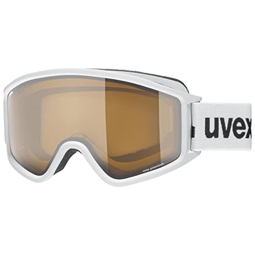 Uvex g.gl 3000 P - Skibrille für Damen und Herren - polarisiert - vergrößertes, beschlagfreies Sichtfeld - white matt/brown-clear - one size Uvex g.gl 3000 P - Skibrille für Damen und Herren - polarisiert - vergrößertes, beschlagfreies Sichtfeld - white matt/brown-clear - one size von Uvex