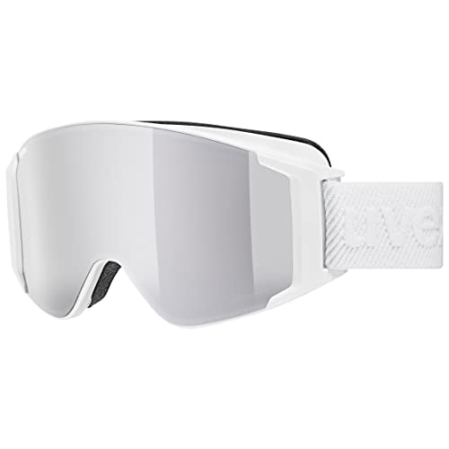 uvex g.gl 3000 TO - Skibrille für Damen und Herren - vergrößertes, beschlagfreies Sichtfeld - mit Wechselscheibe - white matt/silver-clear - one size uvex g.gl 3000 TO - Skibrille für Damen und Herren - vergrößertes, beschlagfreies Sichtfeld - mit Wechselscheibe - white matt/silver-clear - one size von Uvex