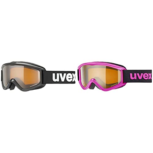 Uvex Unisex Jugend, speedy pro Skibrille, black/lasergold, one size & Unisex Jugend, speedy pro Skibrille, pink/lasergold, one size von Uvex