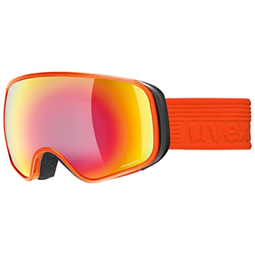 Uvex Unisex Kinder, scribble FM sph Skibrille, red/rainbow-clear, one size von Uvex