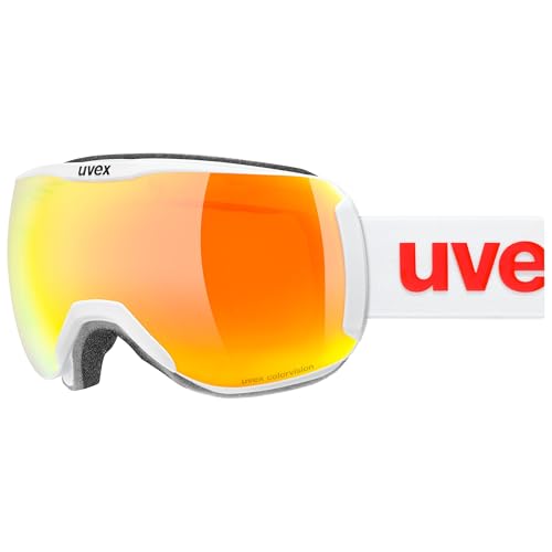 Uvex downhill 2100 CV - Skibrille für Damen und Herren - Filterkategorie 2 - konstraststeigernd - weiß m SL/orannge - one size Uvex downhill 2100 CV - Skibrille für Damen und Herren - Filterkategorie 2 - konstraststeigernd - weiß m SL/orannge - one size von Uvex